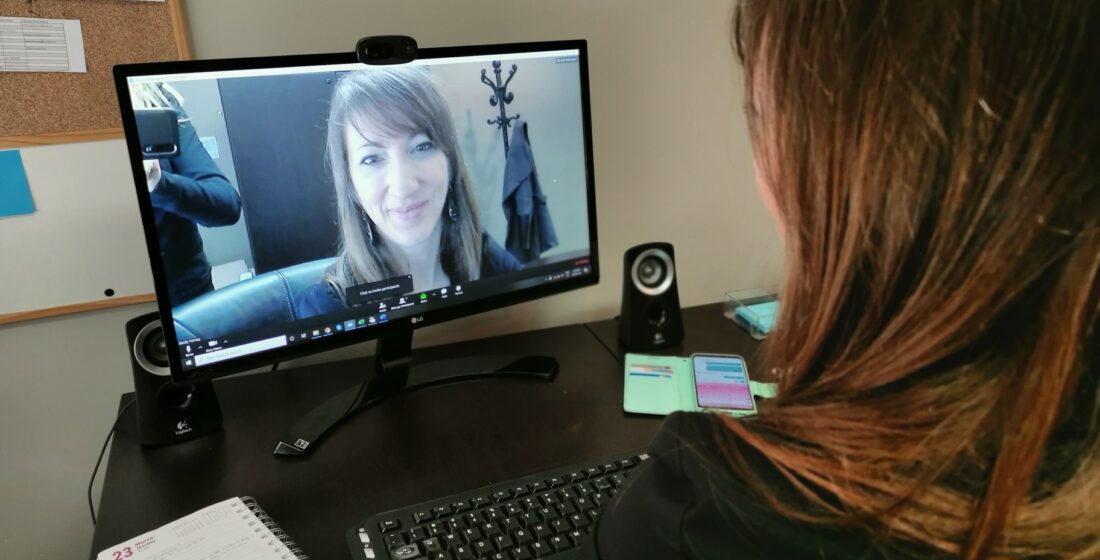 teachers from Mind Over Learning communicate via videocall