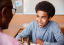 A young student realizing the benefits of tutoring