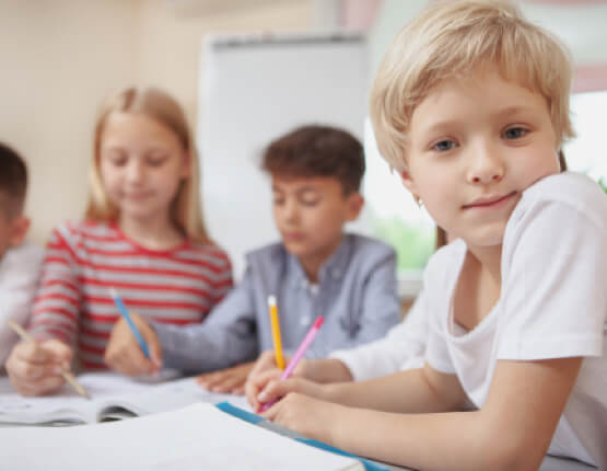 Children working together after tutoring from Mind Over learning