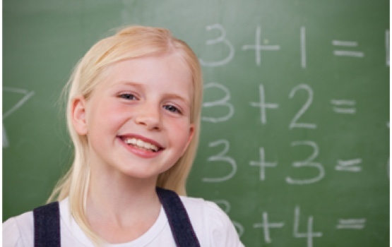 student getting help with math work